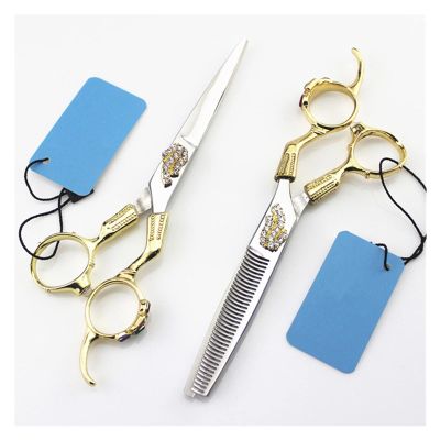 6 Inch Barberhaircutting Scissors, Vintage Gold, Hairdressinghaircutting Scissors, Thinning Hairdressinghaircutting Scissors, Hairdresser'shaircutting Scissors Hair Cutting Shears