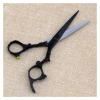 5.5 Inch 6 Inch Black Dragon Hair Cutting Scissors Haircut Thinning Haircut Scissors Flat Cut Hairdressing Scissors Hair Cutting Shears view 2