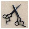 5.5 Inch 6 Inch Black Dragon Hair Cutting Scissors Haircut Thinning Haircut Scissors Flat Cut Hairdressing Scissors Hair Cutting Shears view 4