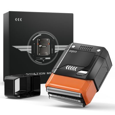 Electric Razor for Men, Mini Foil Shaver with 3-Blade, USB-C Rechargeable Waterproof Cordless Metal Shaver with Travel Case