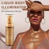Body Shimmer Oil Body Glitter,Bronzer Body Glow Oil Moisturizing Shimmer Body Lotion Waterproof Liquid Highlighter Makeup-103 Glistening Bronze view 2