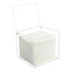 Watpot Disposable Face Towel Storage Box Compatible with Facial Towel XL, Acrylic Disposable Face Towelette Holder Container, Clear view 1