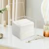 Watpot Disposable Face Towel Storage Box Compatible with Facial Towel XL, Acrylic Disposable Face Towelette Holder Container, Clear view 2