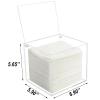 Watpot Disposable Face Towel Storage Box Compatible with Facial Towel XL, Acrylic Disposable Face Towelette Holder Container, Clear view 3