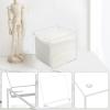 Watpot Disposable Face Towel Storage Box Compatible with Facial Towel XL, Acrylic Disposable Face Towelette Holder Container, Clear view 4