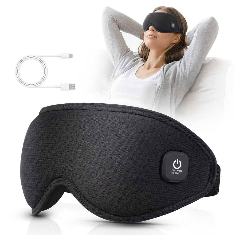 COMFYTHERA Heated Eye Mask Cordless, Warm Eye Compress for Dry Eyes, Eye Heating Pad for Travel, Dry Eye Mask Heat Therapy for Soothe Tired and Sore Eyes