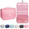 YEMEDA Toiletry Bag Travel Bag with Hanging Hook, Waterproof Capacity Hanging Multifunctional Makeup Bag for Toiletries, Portable Cosmetic Bag Travel Organizer for Women and Men(Pink) view 1