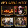 Face Painting Kit - Black, White, Red, Gray Face Paint Crayons for Halloween, Clown Makeup, Cosplay, Costume, SFX Special Effects view 4