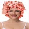 Vettres Silk Bonnet for Sleeping Women, Satin Hair Shower Cap 2025 Tie Band Adjustable Straps Head Wrap for Curly Hair Strawberries F view 2