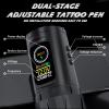 TAIDU Tattoo Gun Pen Machine,Wireless Rotary Tattoo Pen Machine,2 Batteries 2400mAh Power Supply for for Beginners & Professional Artists, view 3