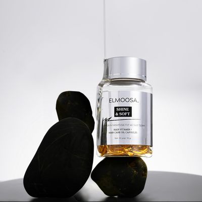 ELMOOSA SHINE & SOFT HAIR CARE OIL CAPSULES-Caviar Hair Treatment-Liquid Gold in Capsules: Salon-Grade Repair On Demand 30pcs