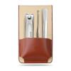 3/4 In 1 Manicure Set Stainless Steel Professional Pedicure Scissors Grooming With Leather Travel Bag view 1