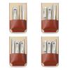 3/4 In 1 Manicure Set Stainless Steel Professional Pedicure Scissors Grooming With Leather Travel Bag view 4