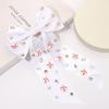 Baseball Bows Accessories for Women Softball Hair Bows Jeweled Rhinestone Hair Bow Clips Large Baseball Hair Ribbons Sports Game Day Accessories Baseball Mom Accessories Outfits Gifts (White 1) view 4
