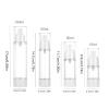 15-100ml Clear Airless Cosmetic Cream Bottle Empty Travel Size Dispenser Refillable Containers for Lotion Shampoo view 2