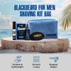 BLACKBEARD FOR MEN - Shaving Kit Bag, Travel Toiletry Kit for Men - Lightweight & Rugged, Sea Blue, Shaving Canvas Bag view 2