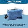 BLACKBEARD FOR MEN - Shaving Kit Bag, Travel Toiletry Kit for Men - Lightweight & Rugged, Sea Blue, Shaving Canvas Bag view 3