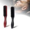 Uitndvyte Beard Brush For Mans Nylons Hair Beard Brush Boar Bristle Beard Brush Mustache Brush Hair Brush Shaving Tool Easy To Use, brown view 4