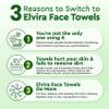 Elvira 100 Count Disposable Face Towels, Biodegradable Skincare Facial Cleansing Towels, Ultra Soft & Thick Makeup Remover Dry Wipes, Lint-Free & Vegan for Sensitive Skin, Travel Essential view 3