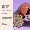 Winky Lux Cheeky Rose Liquid Highlighter - Gel Cream, Blendable & Buildable Pigment, Long Lasting Weightless Dewy Finish, Rose Gold, Nova view 2