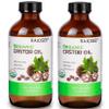 2 Pcs Certified Organic Castor Oil, Natural Oil Cold Pressed in Glass Bottle, Massage Oil, Pure for Hair Growth Eyelashes Eyebrows Lash Serum - Hexane Free, 8 oz Per Bottle view 1
