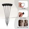 12PCS Hair Beader Tool for Hair Braids, Loading Beads on Hair Braids Beader Tool Quick Automatic Beads Loader Black Hair Bead Maker Threading Applicator Set for Hair Tail Ponytail Styling Maker view 3