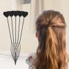 12PCS Hair Beader Tool for Hair Braids, Loading Beads on Hair Braids Beader Tool Quick Automatic Beads Loader Black Hair Bead Maker Threading Applicator Set for Hair Tail Ponytail Styling Maker view 4