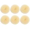 2.4 Inch Extra Small Hair Bun Maker for Kids, 6 PCS Hair Bun Donut Sock Bun Form for Girls, Mini Hair Doughnut Shaper for Short and Thin Hair (Beige) view 1