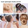2.4 Inch Extra Small Hair Bun Maker for Kids, 6 PCS Hair Bun Donut Sock Bun Form for Girls, Mini Hair Doughnut Shaper for Short and Thin Hair (Beige) view 4