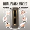 Herbishh IPL Laser Hair Removal, Painless Ice Cooling Technology - 999,999 Flashes, Hair Removal Machine with 4 Energy Levels, Skin Sensor & 4 Flash Modes, Sapphire Cooling, For Face & Body, Grey view 4