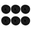 2.4 Inch Extra Small Hair Bun Maker for Kids, 6 PCS Hair Bun Donut Sock Bun Form for Girls, Mini Hair Doughnut Shaper for Short and Thin Hair (Black) view 1