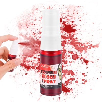 Fake Blood Spray for Halloween, Special Effects Makeup, True Color, Realistic Washable SFX, Zombie Vampire Cosplay Party Mouth Clothes, 15ml
