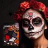FX Makeup Palette - 4 Color Face & Body Paint for Vampire, Skeleton, Clown, Spider - Halloween Cosplay & Eye Black Sports view 1