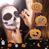 FX Makeup Palette - 4 Color Face & Body Paint for Vampire, Skeleton, Clown, Spider - Halloween Cosplay & Eye Black Sports view 2