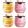 4 Packs Fruit Lip Balm, Moisturizing & Smoothing Lip, Hydrate Repair Prevent Dry Cracked Lip Sleeping Lip Mask, Effective Reduces Lip Lines Lip Care (2Pcs Strawberry+2Pcs Honey) view 1