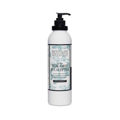 Archipelago Botanicals Bergamot Eucalyptus Lotion, Hydrating Lotion for Rejuvenated and Smooth Skin, Scented Body Lotion Made without Parabens, Phthalates and GMOs (18 oz)
