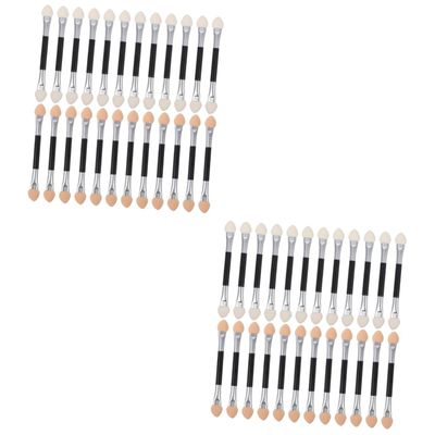 Didiseaon 48pcs Double-sided Eyeshadow Applicators Lightweight Eye Shadow Brushes for Easy Makeup Application Versatile Cosmetic Tools for Professional and Everyday Use