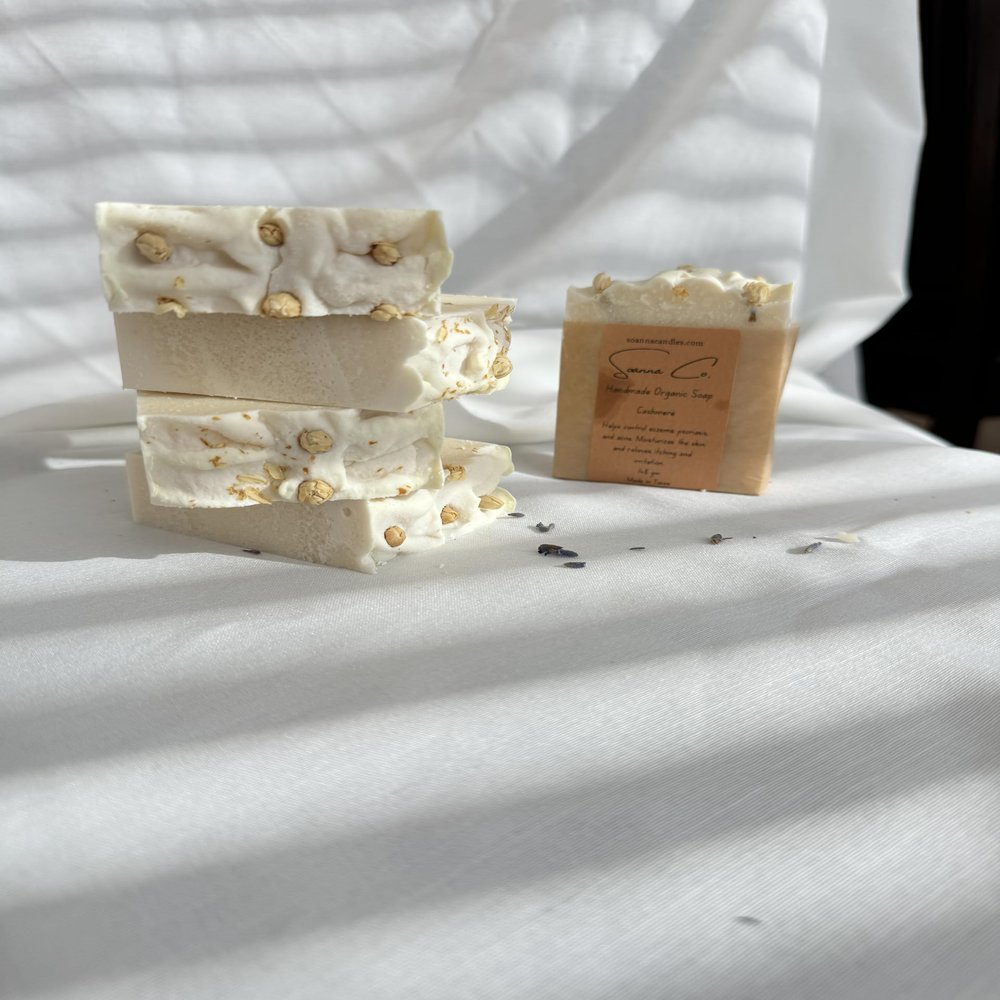 Soanna Set of 2 cashmere scented organic soap, Beige