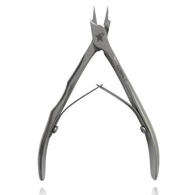 412P Ps Star PODO PRO, Professional Ingrown Nails Nippers Long tip, 12mm Straight Cutting Edges ideal for pedicure and podiatry. Surgical Steel with Cobalt Alloy, Double Spring, Ergonomic Handles