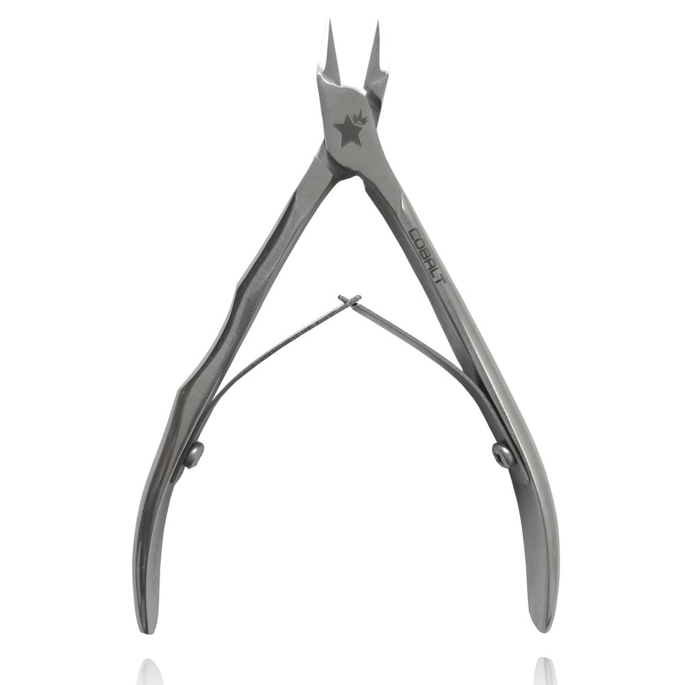 412P Ps Star PODO PRO, Professional Ingrown Nails Nippers Long tip, 12mm Straight Cutting Edges ideal for pedicure and podiatry. Surgical Steel with Cobalt Alloy, Double Spring, Ergonomic Handles