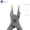 412P Ps Star PODO PRO, Professional Ingrown Nails Nippers Long tip, 12mm Straight Cutting Edges ideal for pedicure and podiatry. Surgical Steel with Cobalt Alloy, Double Spring, Ergonomic Handles view 4