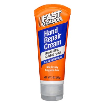 Fast Orange Hand Repair Cream, Repairs Dry & Cracked Hands after Heavy-Duty Automotive Work, On-the-go Compact Size 3oz, Non-Greasy and Unscented
