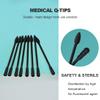 Individually Wrapped Double Tipped Cotton Swabs, Black, Pointed, Spiral, for Ear, Makeup, Clean (200 Count) view 3