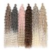Women's Water Wave Twist Crochet Hair Natural African Curly Synthetic Hair For Deep Wave Braided Hair view 2