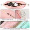 Onbagway 6"x 9.84" 4.5L Large Silicone Toiletry Bag,Waterproof Leakproof Foldable Travel Organizer,Dopp Kit Alternative for Men & Women,Pink view 3