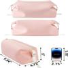 Onbagway 6"x 9.84" 4.5L Large Silicone Toiletry Bag,Waterproof Leakproof Foldable Travel Organizer,Dopp Kit Alternative for Men & Women,Pink view 4
