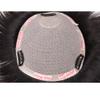 16x18cm Short Straight Natural Color Human Hair Machine Made for Men One Piece Three Clips Clip In Hair Cover Gray Hair (Dark brown) view 3
