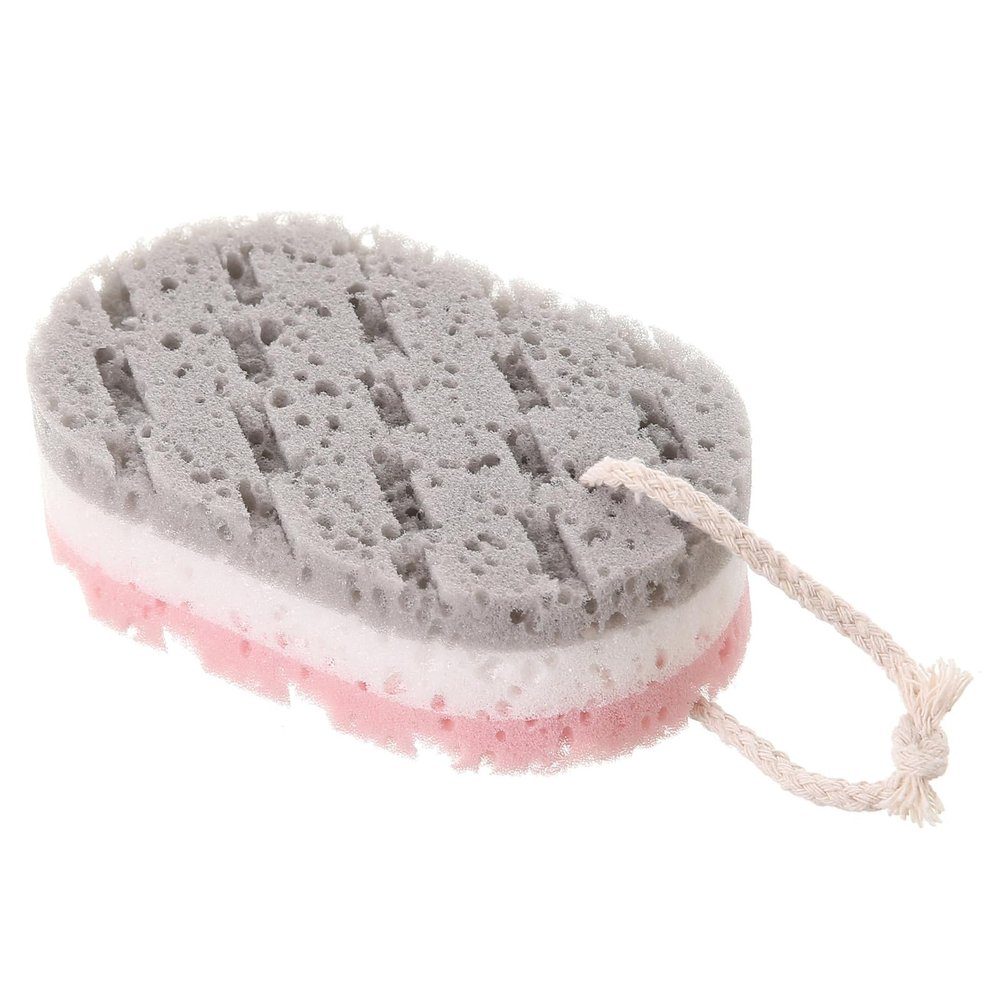 Adult Sponge Body Scrubber Three Layer Easy-foaming Scrub Shower Brush Bathroom Body Skin Cleaner Accessory
