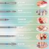 13PCS Nail Drill Bits Set, 3/32 Professional Drill Bits Nail Tech, Tungsten Carbide Ceramic Efile Nail Bits with Brush, Cuticle Remover Bits for Acrylic Gel Dip Powder Nail Manicure view 3