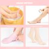 4 Pairs Silicone Moisturizing Gloves & Socks Set Anti Slip Spa Socks and Gloves 2 Colors Hands Feet Skin Care High Elasticity Reusable Gloves and Socks, Dry Cracked, Moisturizing Gloves Overnight view 2